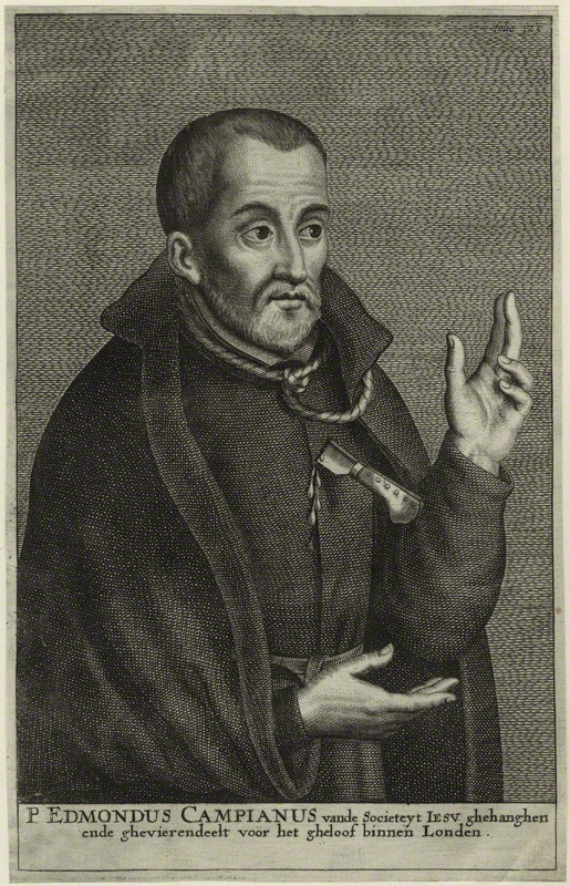 NPG D25305; Edmund Campion possibly by Jacobus Neeffs (Neefs)