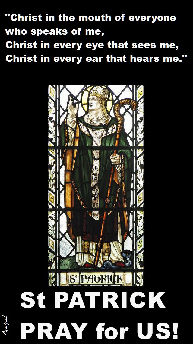 christ in the mouth - st patrick pray for us