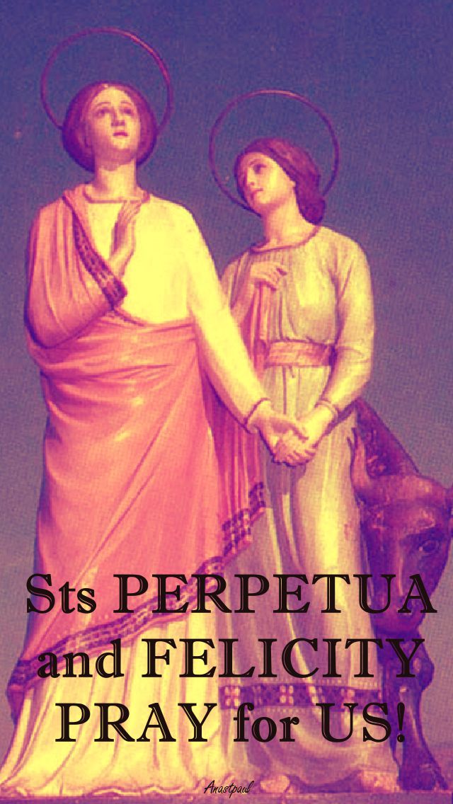 STS PERPETUA &amp; FELICITY PRAY FOR US