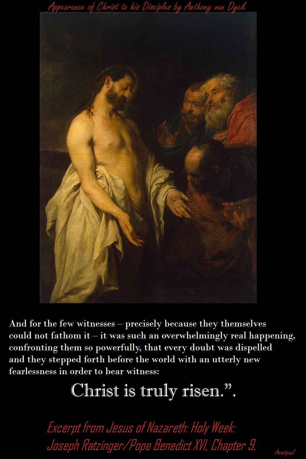 CHRIST IS TRULY RISEN-PAPA B