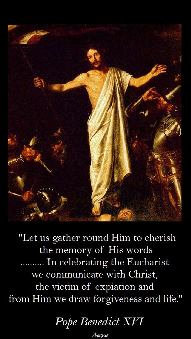 LET US GATHER ROUND HIM - POPE BENEDICT