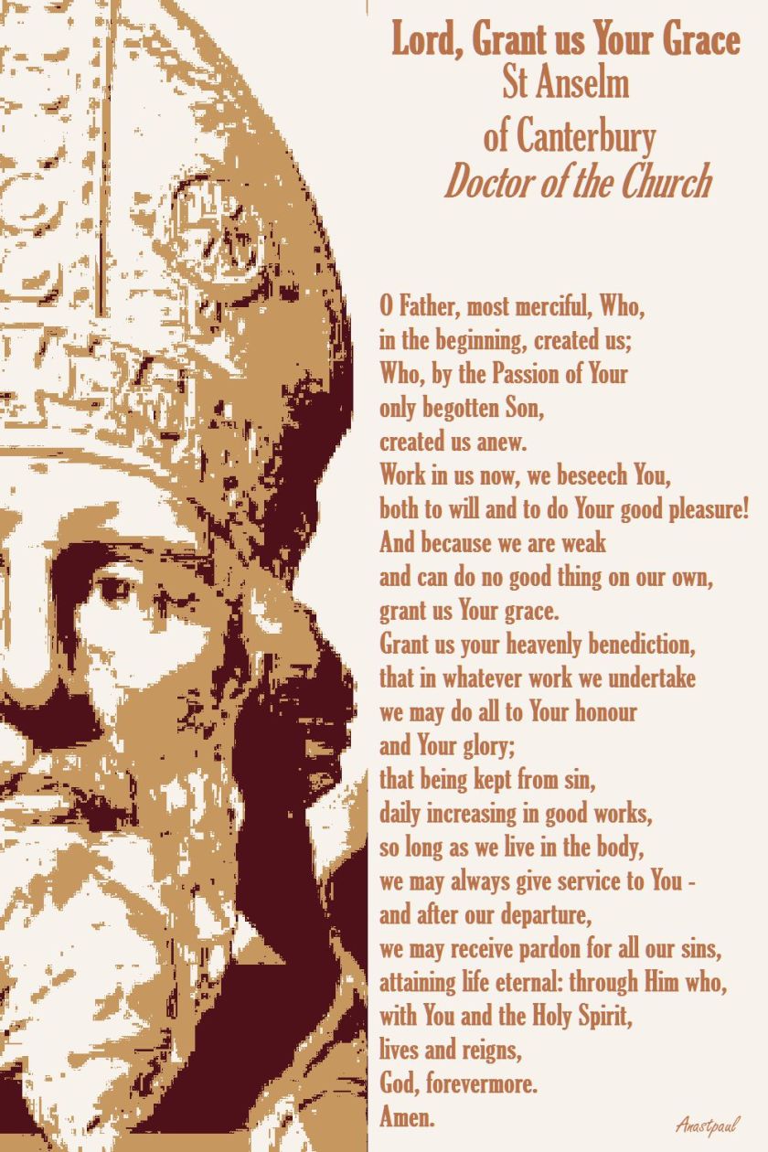LORD GRANT US YOUR GRACE - S ANSELM