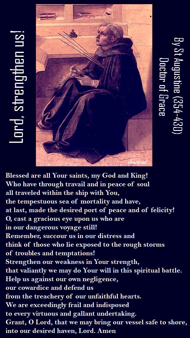 LORD STRENGTHEN US - ST AUGUSTINE