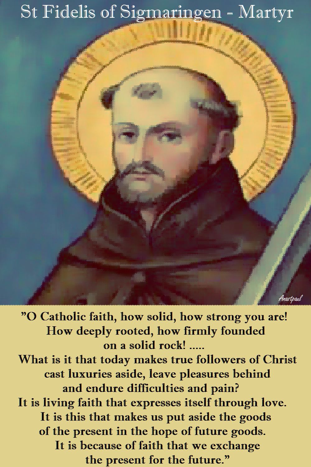 O CATHOLIC FAITH-ST FIDELIS