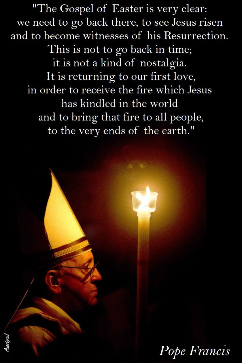 POPE FRANCIS EASTER VIGIL