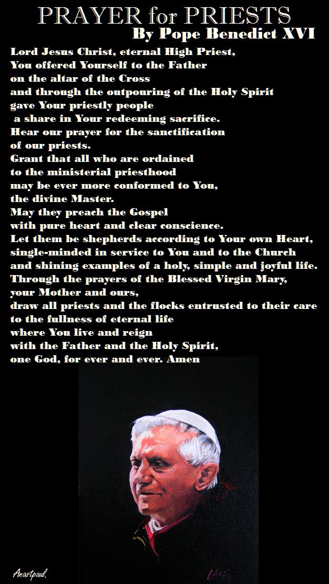 PRAYER FOR PRIESTS-BENEDICT