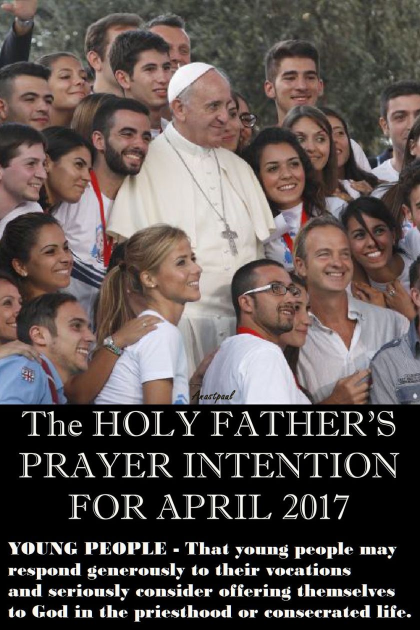 PRAYER INTENTIONS APRIL 2017