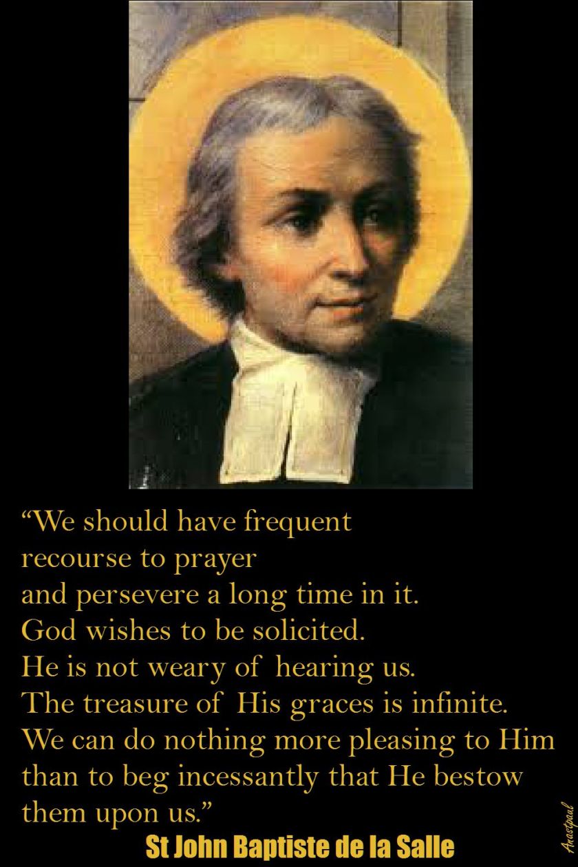 PRAYER - ST J B DE LA SALLE