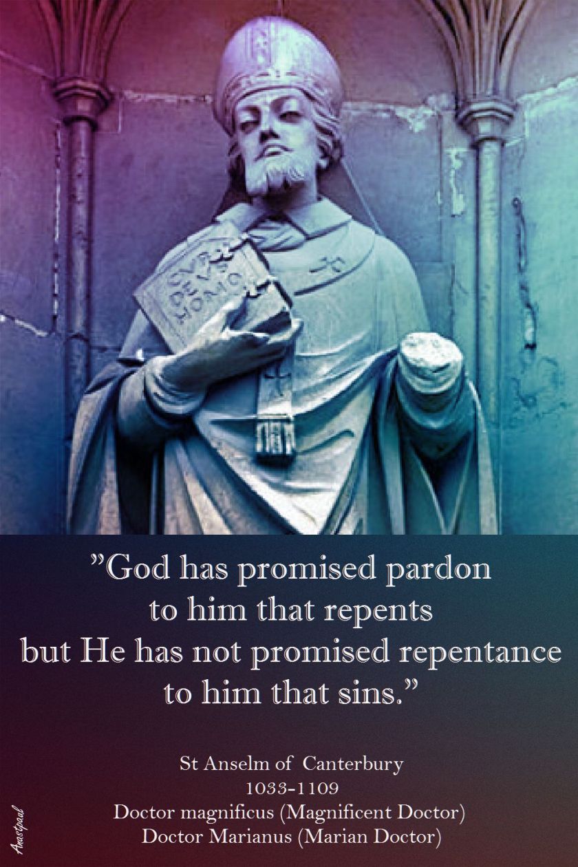 ST ANSLEM - GOD HAS PROMISED PARDON