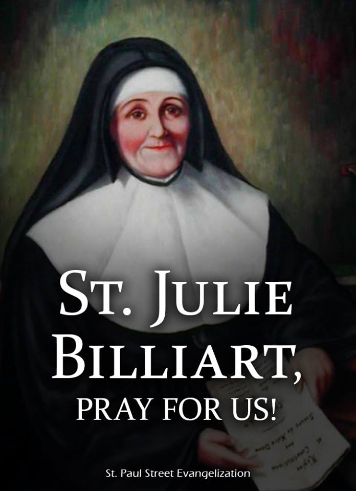 ST JULIE BILLIART - APRIL 8
