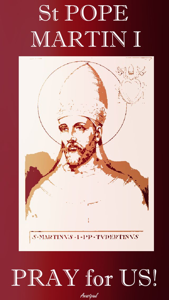 ST POPE MARTIN i PRAY FOR US