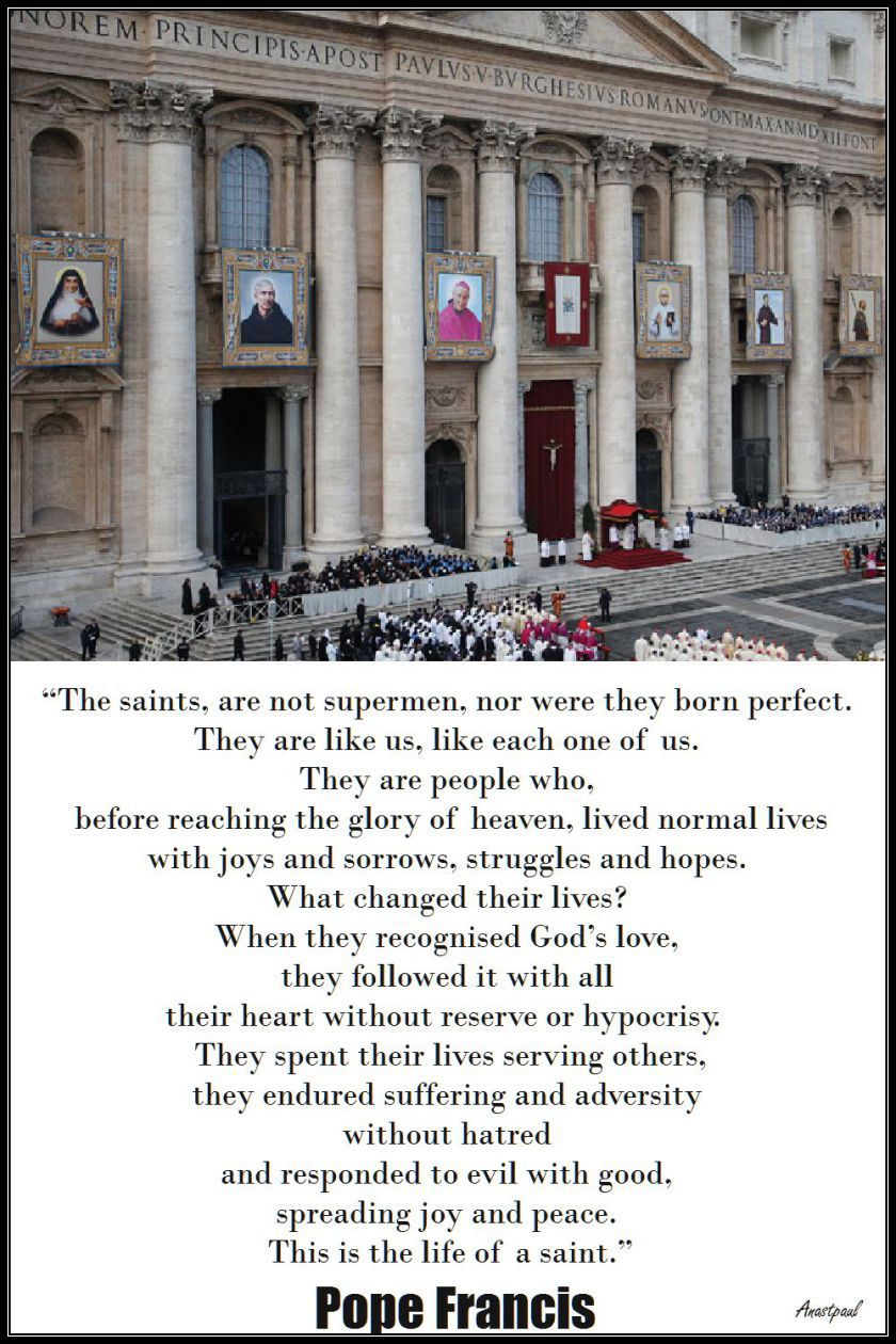 the-saints-pope-francis.18 april 2017