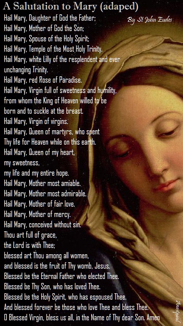a salutation to mary by st john eudes