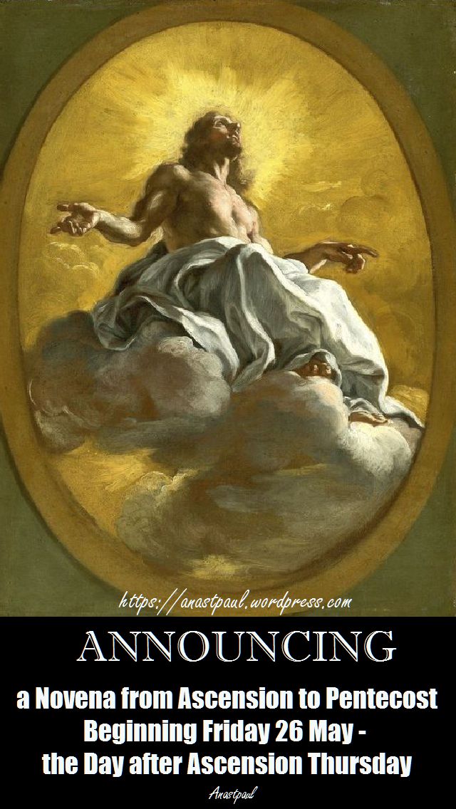 announcing - entecost novena