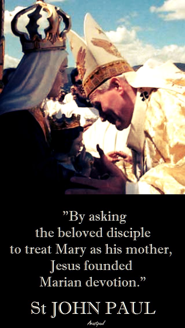 BY ASKING THE BELOVED DISCIPLE - ST JOHN PAUL