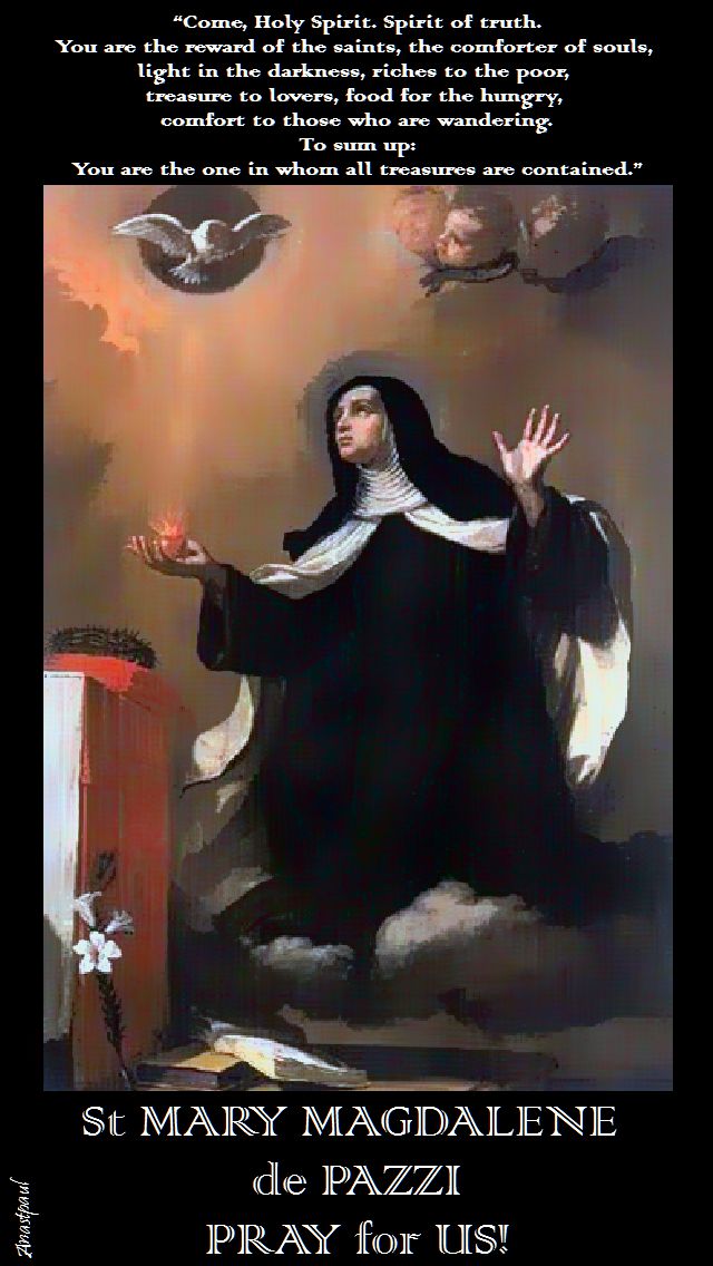 come holy spirit-st mary magdalene de pazzi