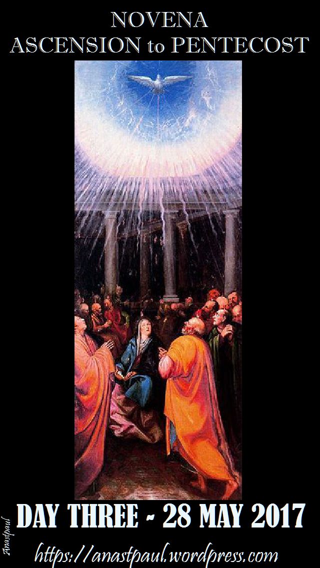 day three ascension to pentecost novena