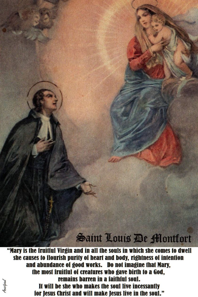 MARY IS THE FRUITFUL VIRGIN-ST LOUIS DE MONTFORT