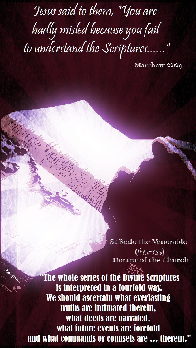 matthew 22-29-st bede the venerable -the whole series of the