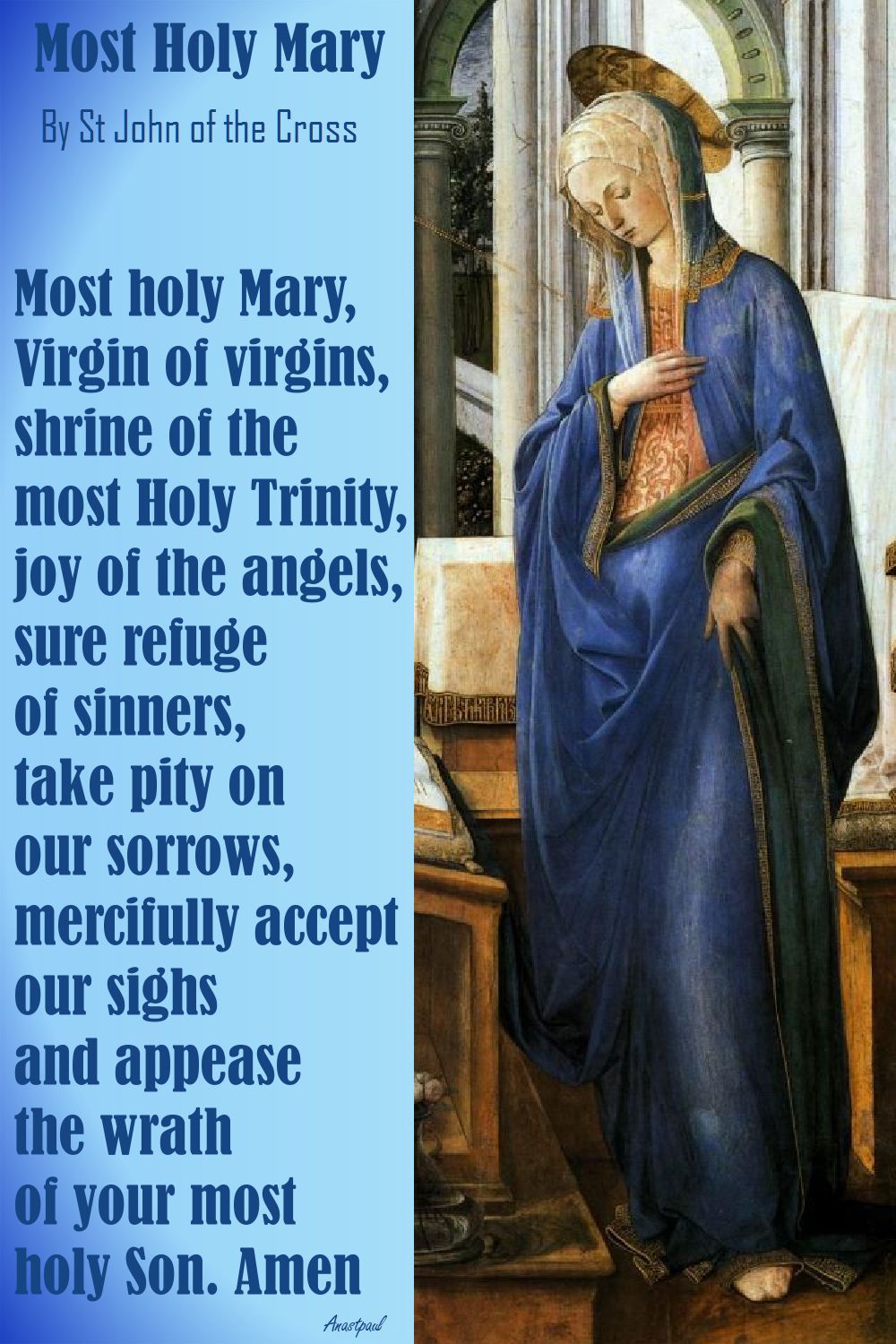 MOST HOLY MARY BY ST JOHN OF THE CROSS