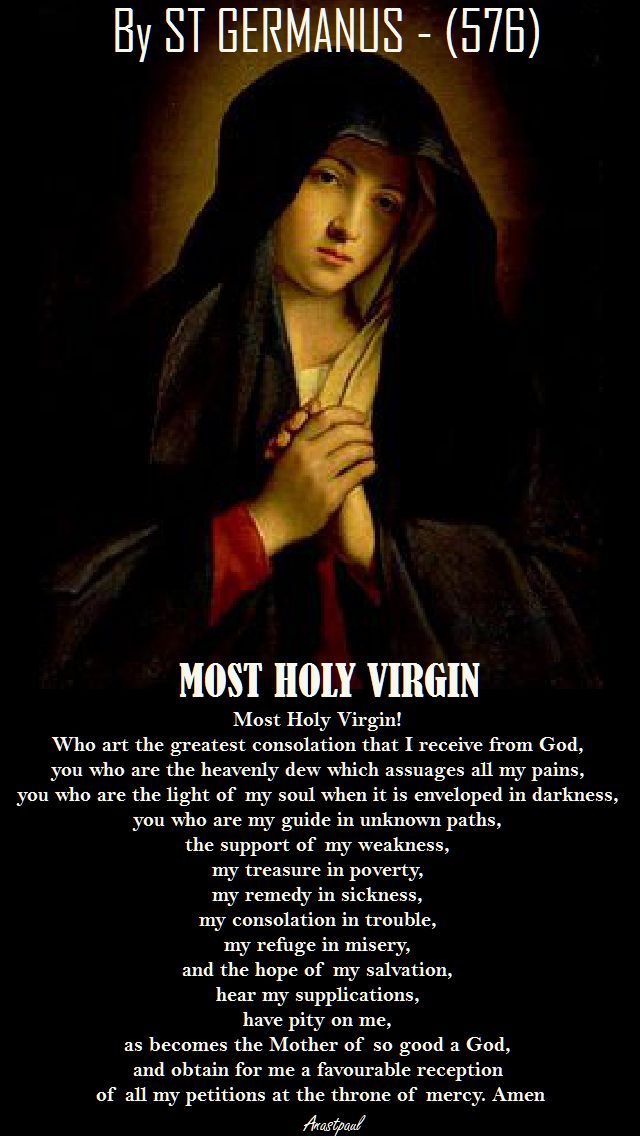 most holy virgin - st germanus