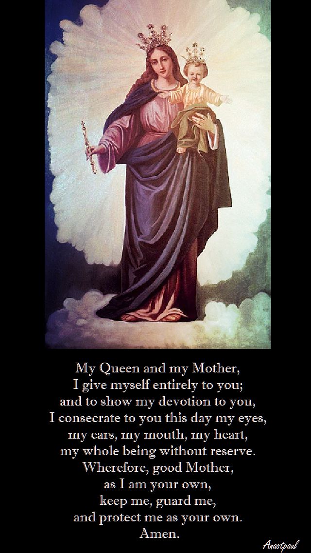 my queen my mother sonsecration prayer