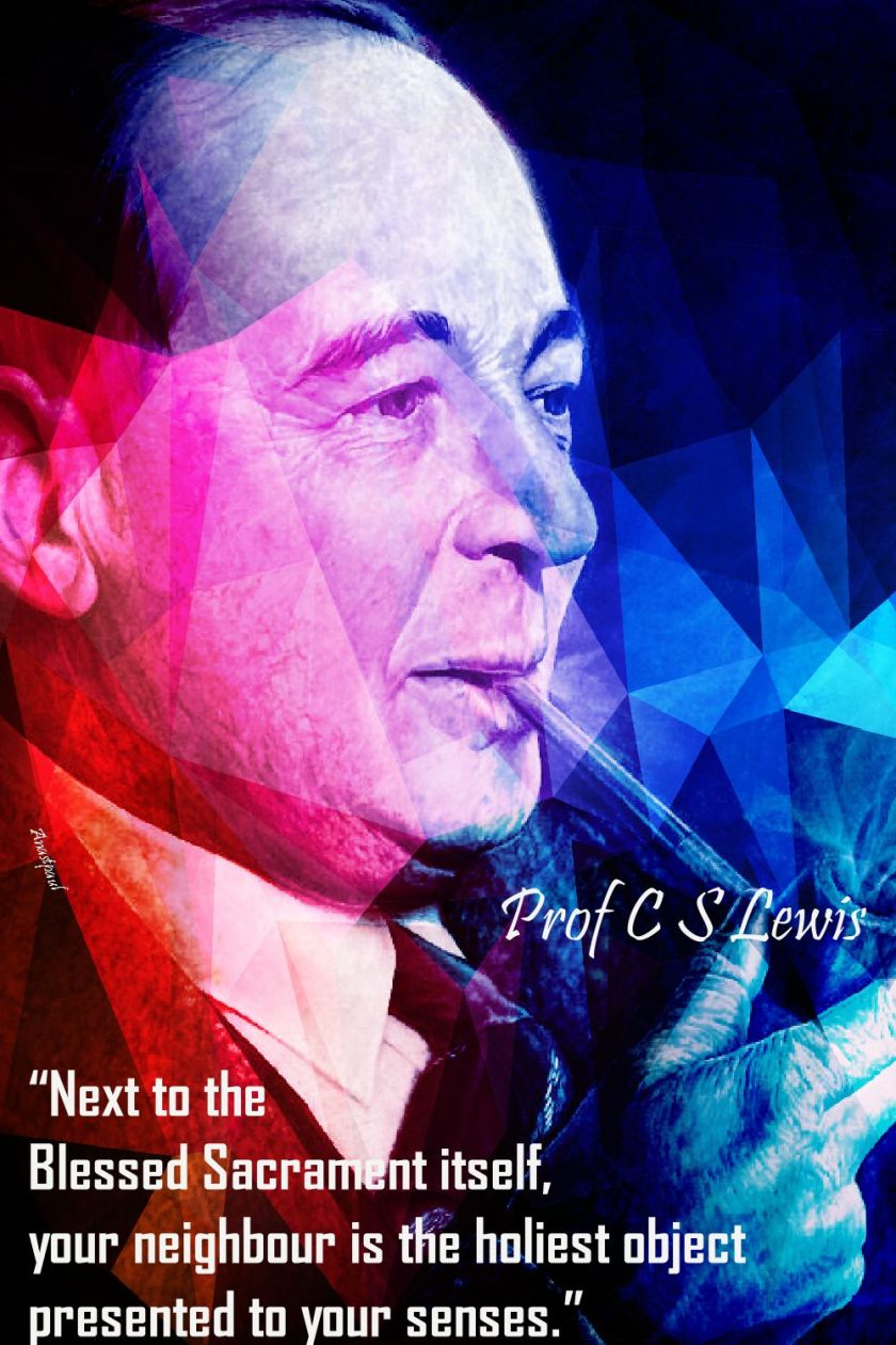 next to the blessed sacrament-cslewis