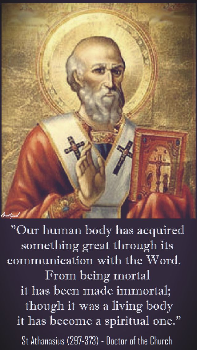 OUR HUMAN BODY-ST ATHANASIUS
