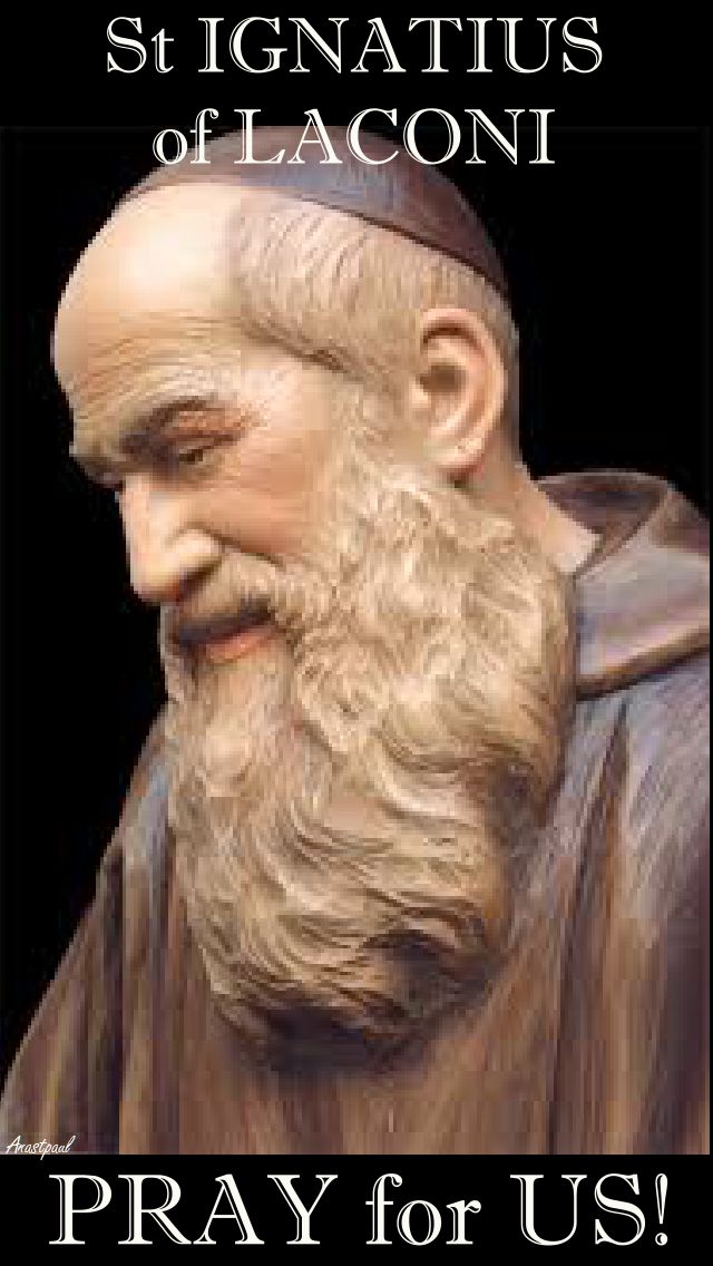 st ignatius of laconi pray for us