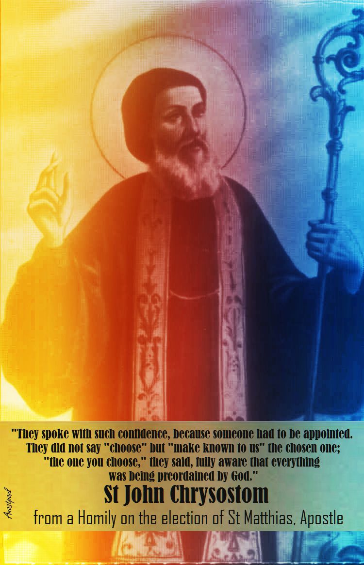 ST JOHN CHRYSOSTUM.- on the election of ST MATTHIAS