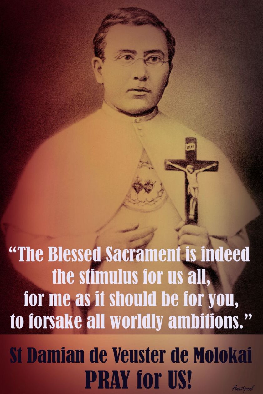 THE BLESSED SACRAMENT - ST DAMIAN DE MOLOKAI