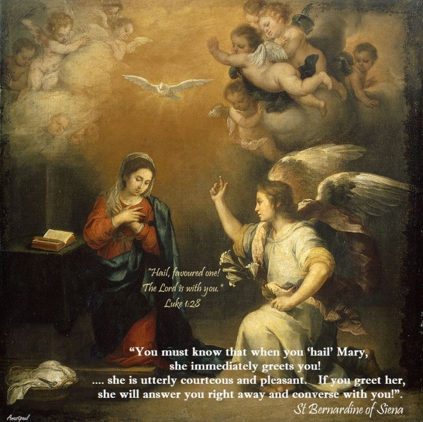 you must know that when you hail mary- st bernadine