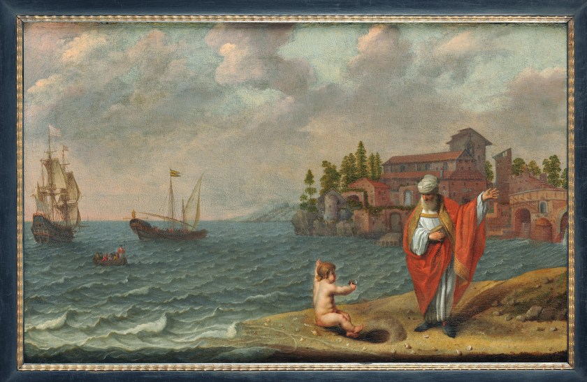 Abraham Willaerts – Saint Augustine and the child