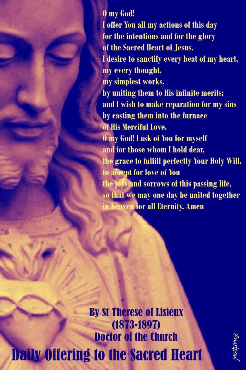 daily offering to the sacred heart - st therese of lisieux.2