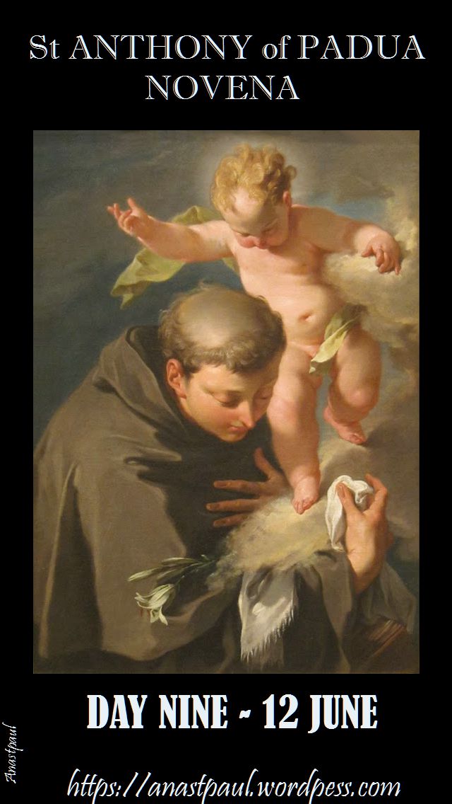 DAY NINE - ST ANTHONY OF PADUA NOVENA