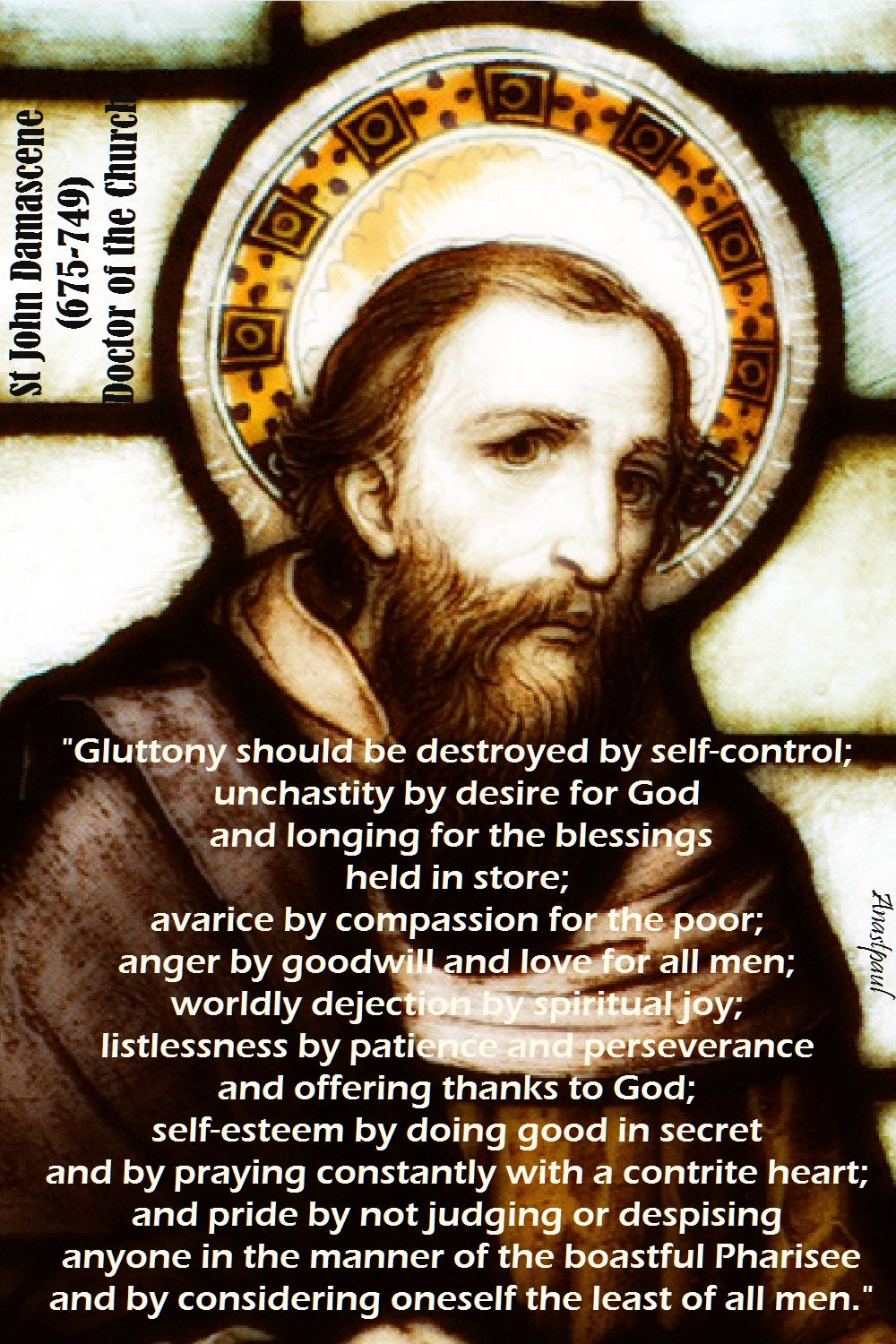 gluttony - st john damascene