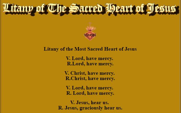 litany of the sh 1 - sh 8