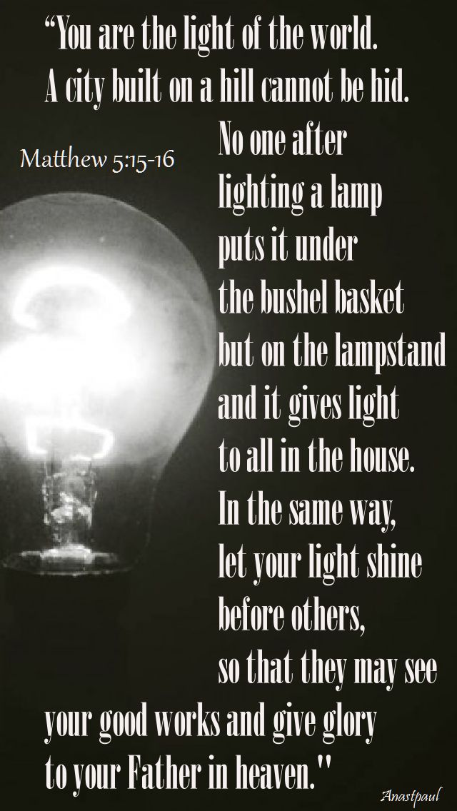 matthew 5 15-16