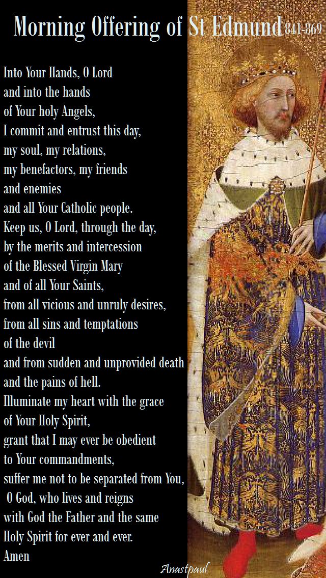 morning offering of st edmund martyr - and king