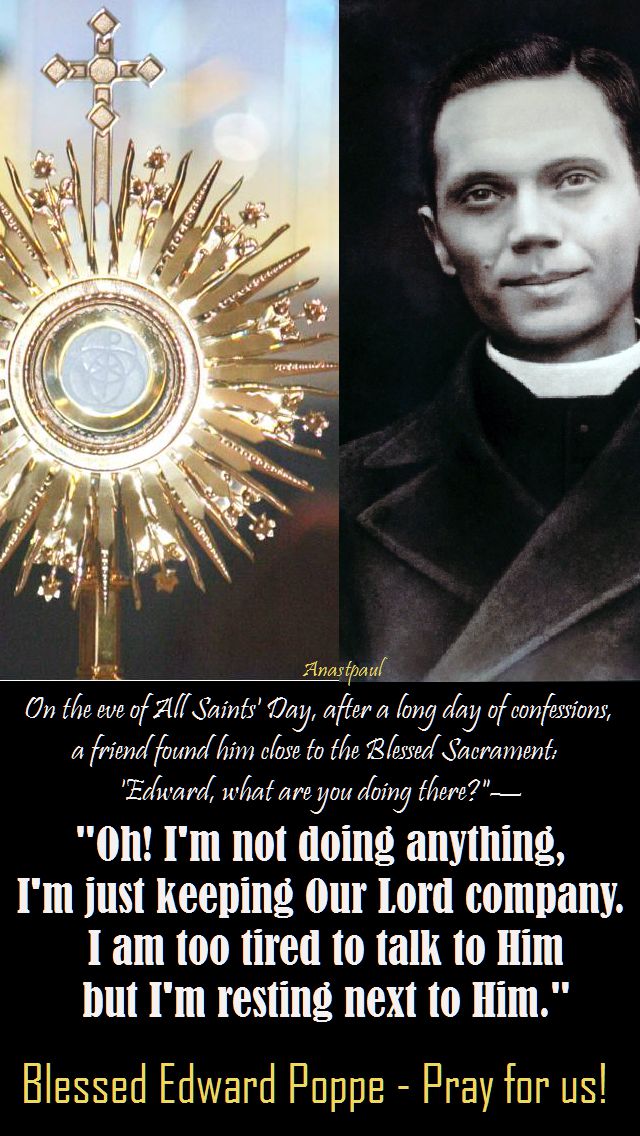 oh i'm not doing anything- bl edward poppe