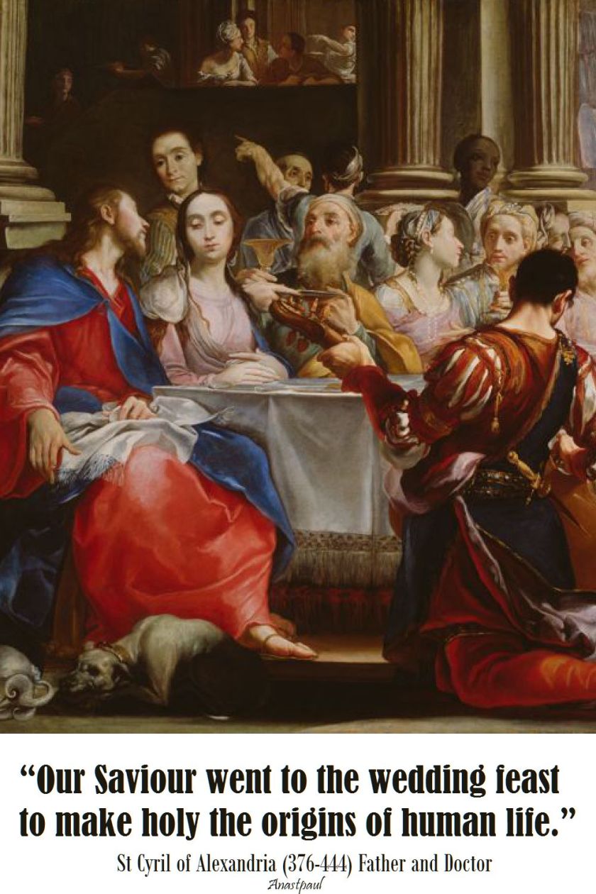 our saviour went to the edding feast-st cyril of alexandria