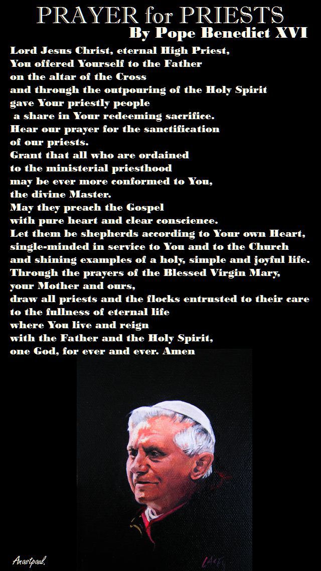 PRAYER FOR PRIESTS-BENEDICT
