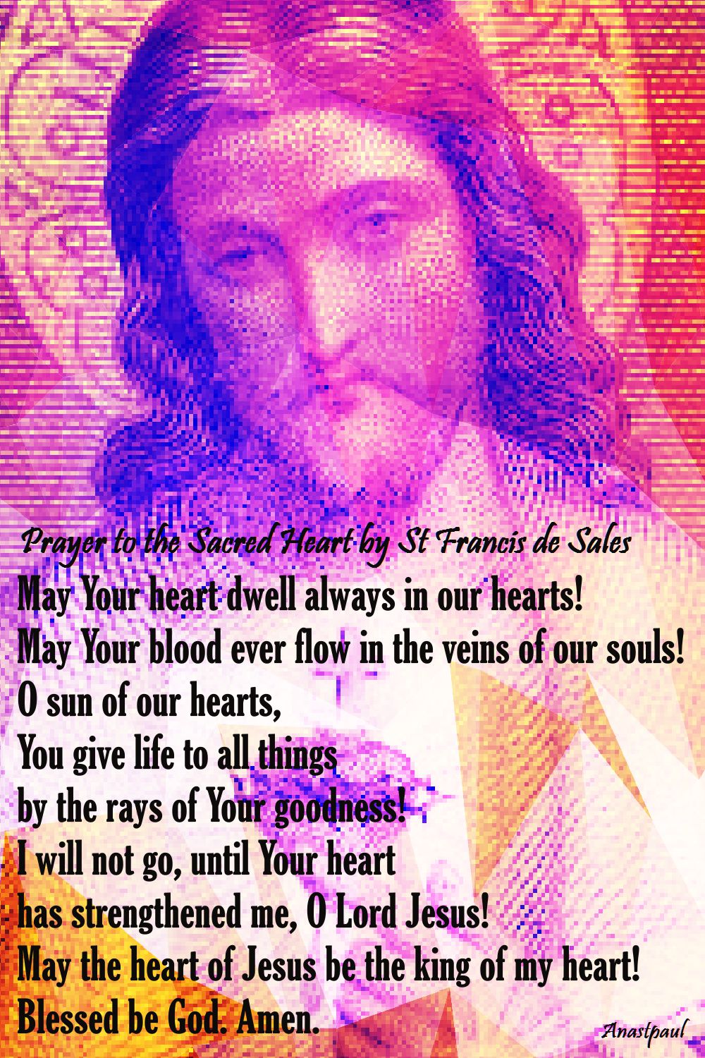 prayer to the sacred heart by st francis de sales