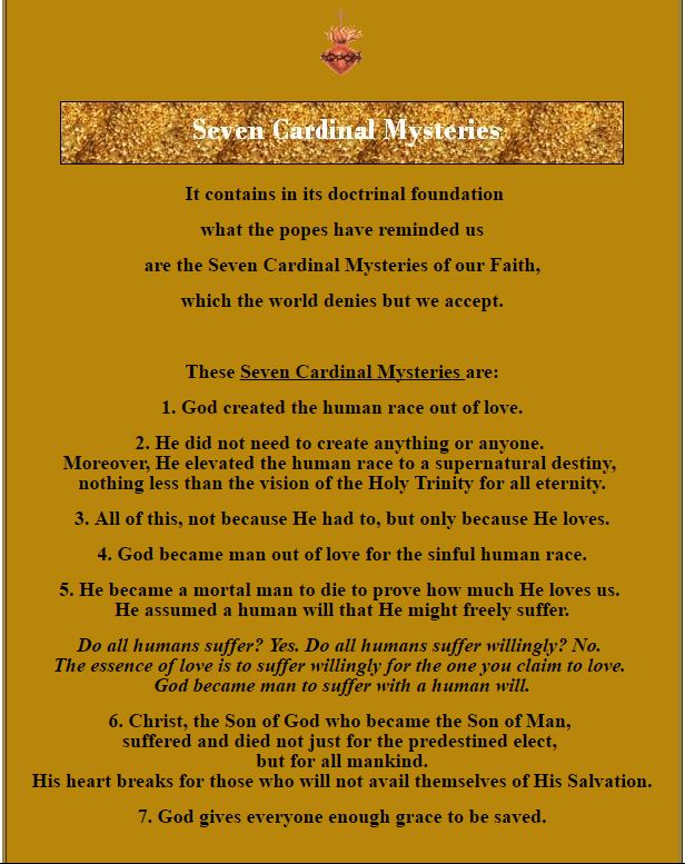 seven cardinal mysteries - sh 2