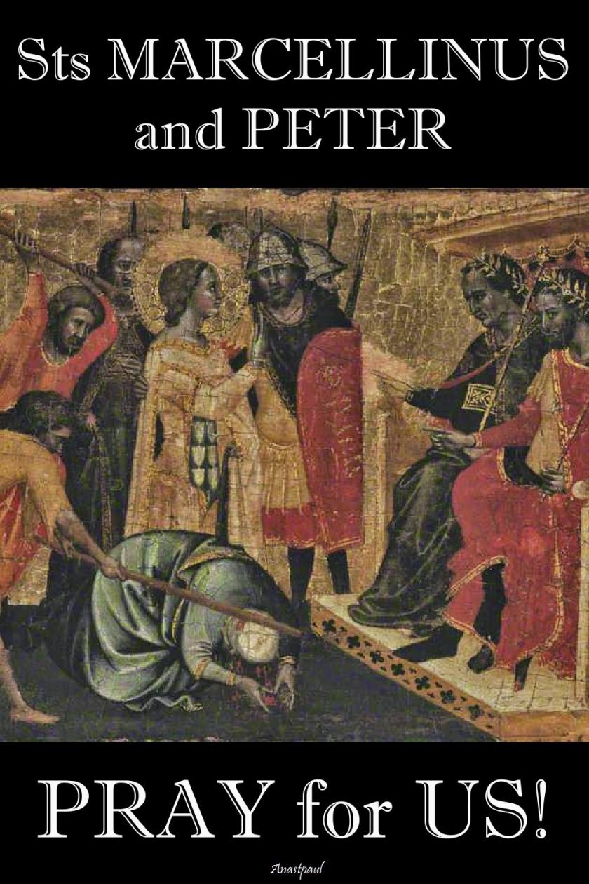 sts marcellinus and peter pray for us 2