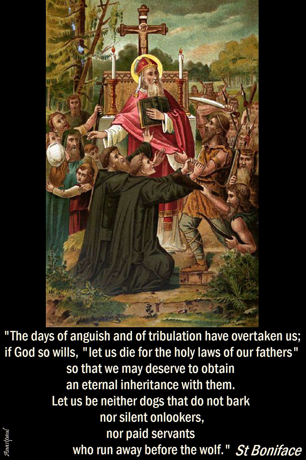 the days of anguish and of tribulation-st boniface