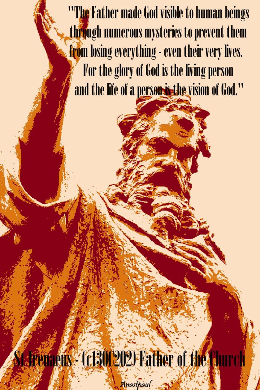 the fathr made god visible-st irenaeus