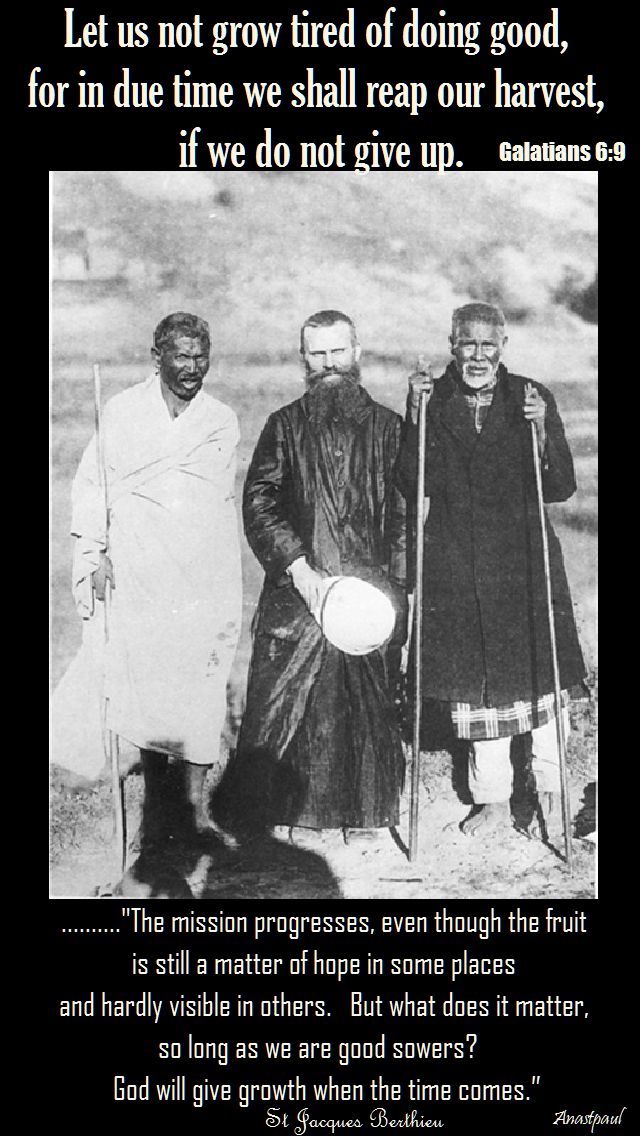 the mission progresses even though-st jacques berthieu