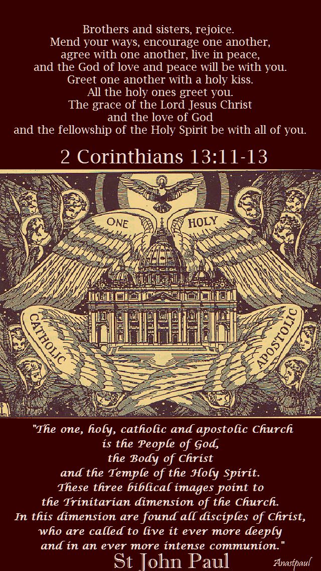 the one holy - st john paul