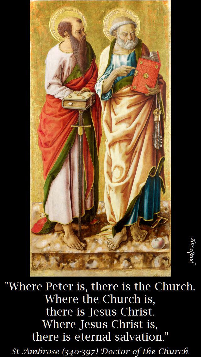 where peter is, there is the church - st ambrose